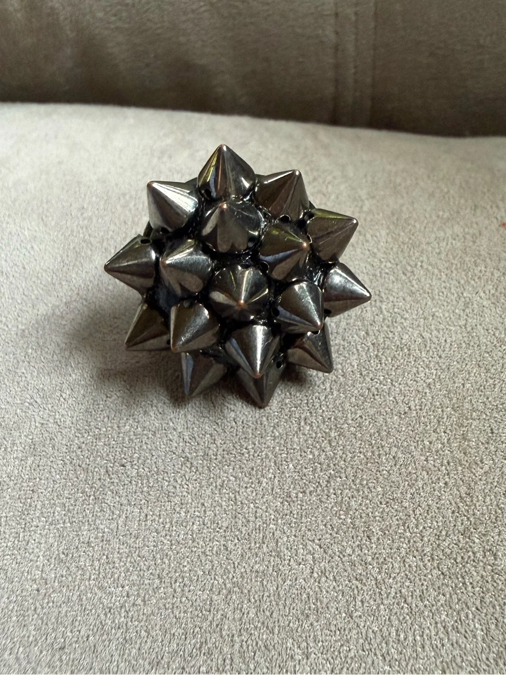 Vintage Y2K  Spike Ring - Gunmetal Silver